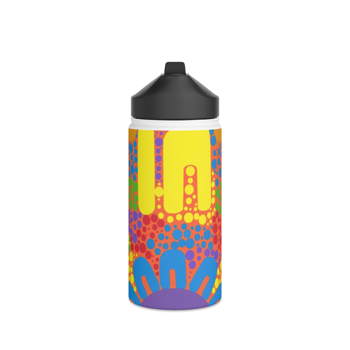 Stainless Steel Water Bottle Standard Lid Baru Maranga Culture